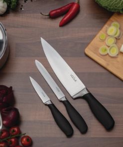 Vogue Prep Like A Pro 3-Piece Soft-Grip Knife Set (SA613)