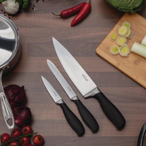 Vogue Prep Like A Pro 3-Piece Soft-Grip Knife Set (SA613)