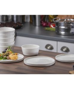 Olympia Cavolo Serve Like A Pro 18-Piece White Speckle Dinner Set (SA621)