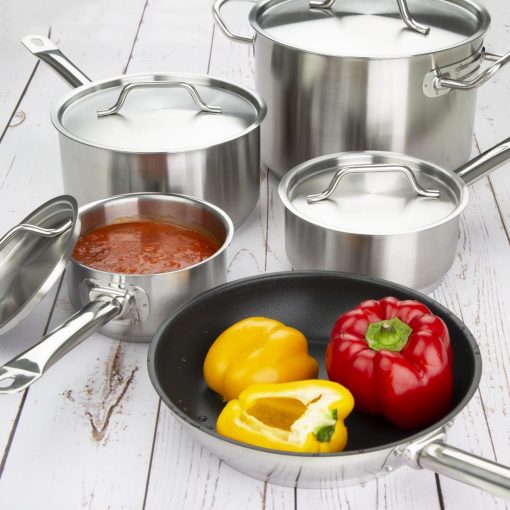 Vogue Cook Like A Pro 5-Piece Stainless Steel Induction Cookware Set (SA693)