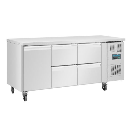 Polar U-Series Single Door and 4 Drawer Counter Fridge 358Ltr (UA020)