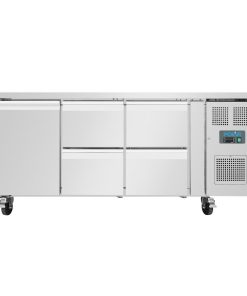 Polar U-Series Single Door and 4 Drawer Counter Fridge 358Ltr (UA020)