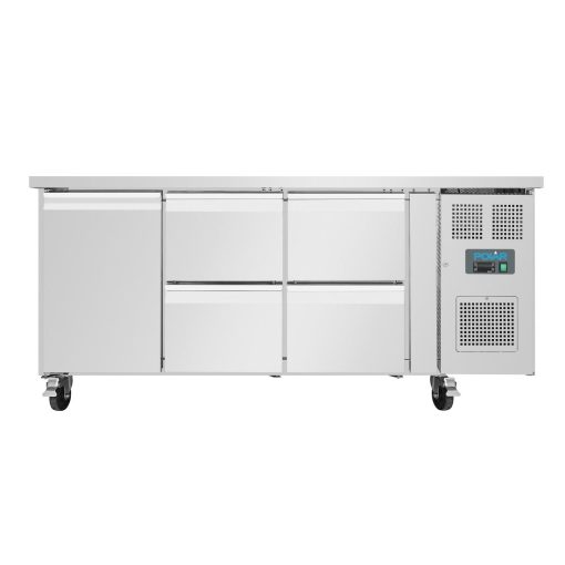 Polar U-Series Single Door and 4 Drawer Counter Fridge 358Ltr (UA020)