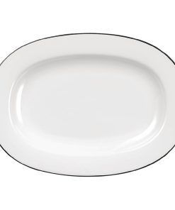 Churchill Alchemy Mono Oval Dishes 207mm Pack of 12 (W564)