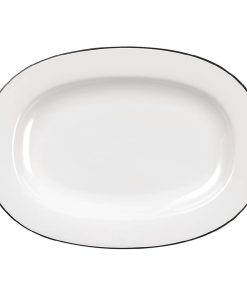 Churchill Alchemy Mono Oval Dishes 280mm Pack of 6 (W565)