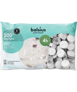 Bolsius Four-hour Tealights Pack of 200 (CJ879)