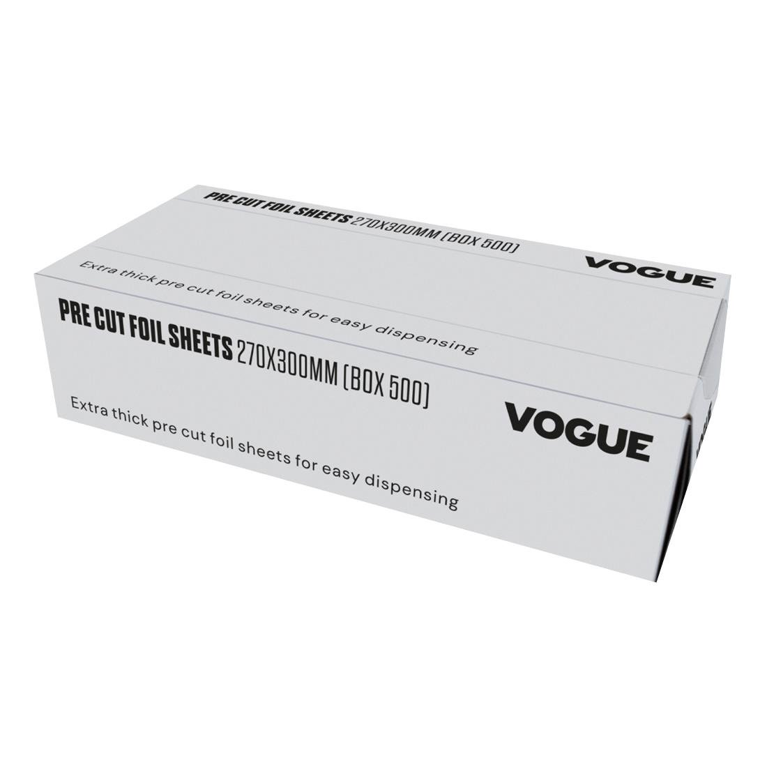 Vogue Aluminium Foil Sheets 270x300mm Pack of 500 (CU259)