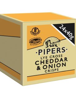 Pipers Lye Cross Cheddar and Onion 40g Pack of 24 (CZ701)