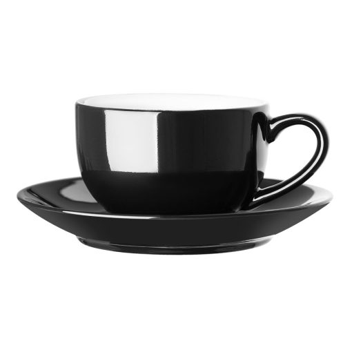 Olympia Cafe Coffee Cup Black - 230ml 8fl oz Pack of 12 (CU953)