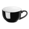 Olympia Cafe Cappuccino Cup Black - 340ml 11-5fl oz Pack of 12 (CU954)