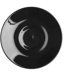 Olympia Cafe Espresso Saucer Black Pack of 12 (CU955)