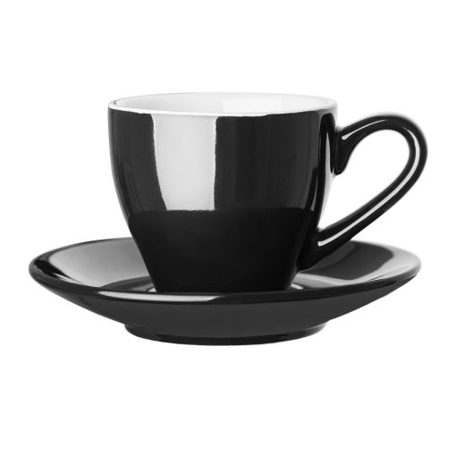 Olympia Cafe Espresso Saucer Black Pack of 12 (CU955)