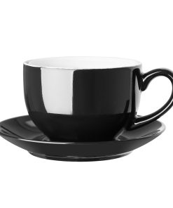 Olympia Cafe Saucer Black Pack of 12 (CU956)