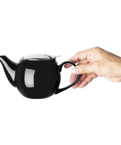 Olympia Cafe Teapot Black (CU958)