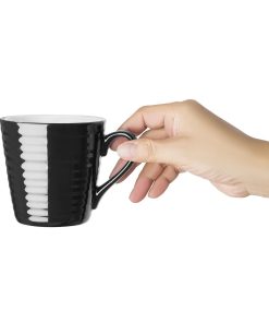 Olympia Cafe Aroma Mug Black - 340ml Pack of 6 (CU959)