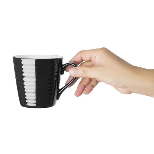 Olympia Cafe Aroma Mug Black - 340ml Pack of 6 (CU959)