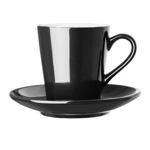 Olympia Cafe Flat White Saucer Black Pack of 12 (CU962)