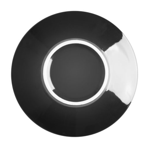 Olympia Cafe Flat White Saucer Black Pack of 12 (CU962)