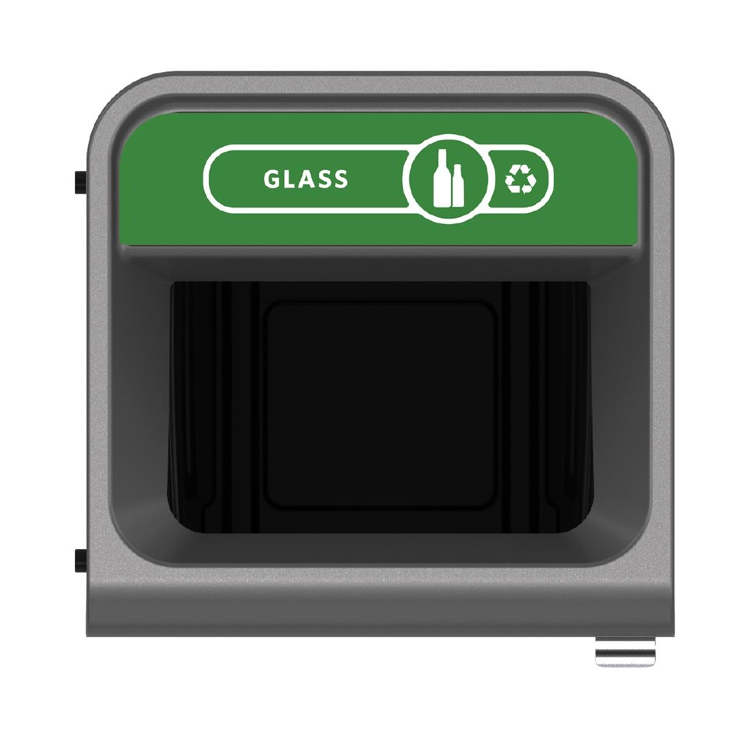 Rubbermaid Configure Recycling Bin with Glass Recycling Label Green 87Ltr (CX967)