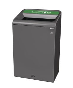 Rubbermaid Configure Recycling Bin with Glass Recycling Label Green 125Ltr (CX968)