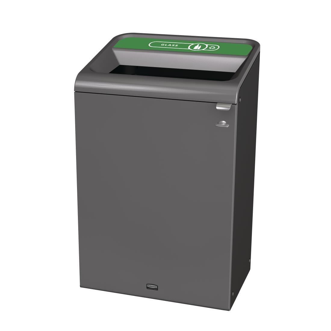 Rubbermaid Configure Recycling Bin with Glass Recycling Label Green 125Ltr (CX968)