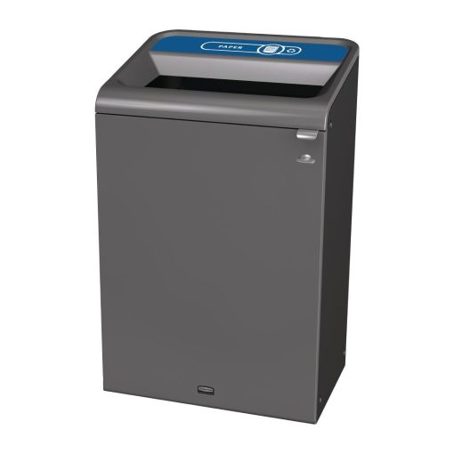 Rubbermaid Configure Recycling Bin with Paper Recycling Label Blue 125L (CX977)