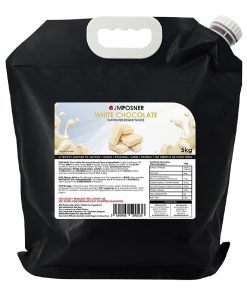 JM Posner Liquid White Chocolate Sauce Spout Bag 5kg (DX519)