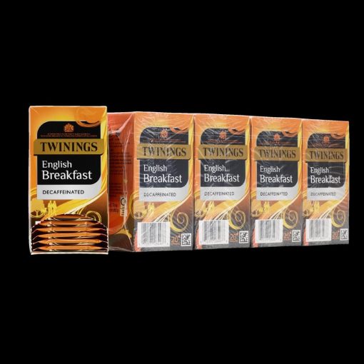 Twinings English Breakfast Decaffeinated Enveloped Tea Bags Pack of 80 (DZ460)