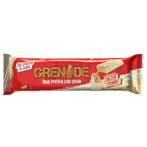 Grenade Protein Bar White Chocolate Salted Peanut 60g Pack of 12 (CZ778)