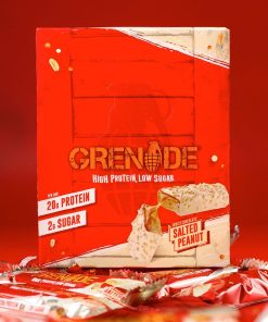 Grenade Protein Bar White Chocolate Salted Peanut 60g Pack of 12 (CZ778)