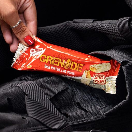 Grenade Protein Bar White Chocolate Salted Peanut 60g Pack of 12 (CZ778)