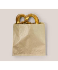Vegware Compostable Paper Sandwich Bags Kraft - 7x7 Pack of 1000 (DX574)