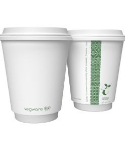 Vegware Hot Cup White Double Wall 8oz 79-Series Pack of 500 (DX576)