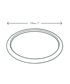 Vegware Compostable Nourish Moulded Fibre Plate Natural 7-178mm Pack of 500 (DX582)