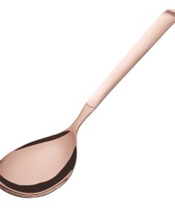 Amefa Buffet Solid Serving Spoon Copper Pack of 12 (DX646)