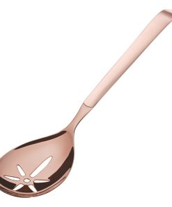 Amefa Buffet Slotted Serving Spoon Copper Pack of 12 (DX647)