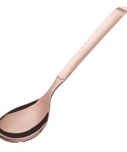 Amefa Buffet Large Salad Spoon Copper Pack of 12 (DX649)