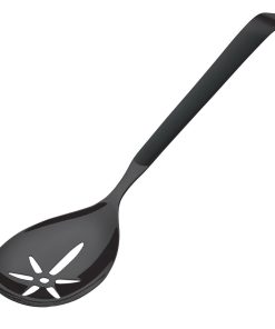 Amefa Buffet Slotted Serving Spoon Black Pack of 12 (DX666)