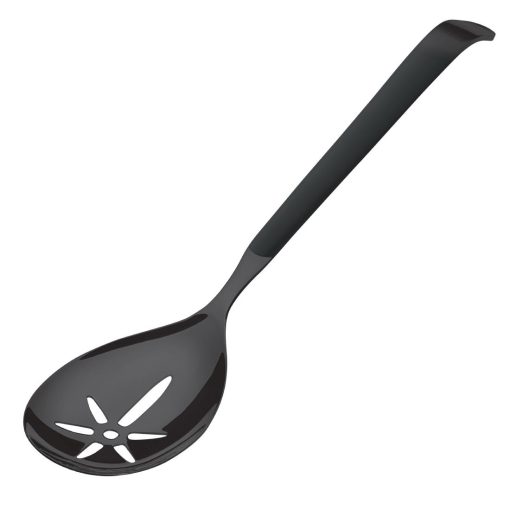 Amefa Buffet Slotted Serving Spoon Black Pack of 12 (DX666)