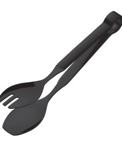Amefa Buffet Small Serving Tongs Black Pack of 12 (DX678)