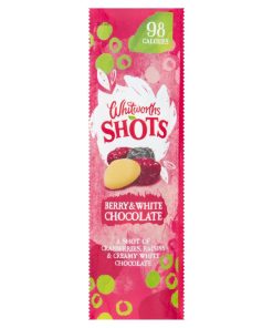 Whitworths Berry and White Chocolate Shots 25g Pack of 14 (DZ489)