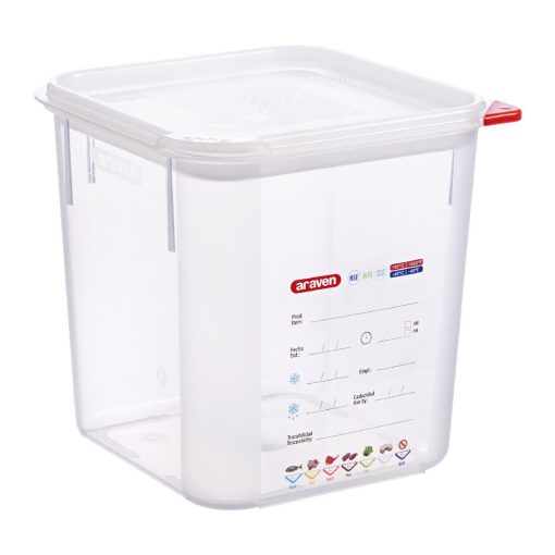 Araven Squared Transparent Polypropylene Container with Lid 4Ltr (FU101)