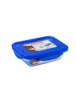Pyrex Cook and Go Small Rectangular Dish With Lid 0-8Ltr (FU131)