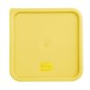 Hygiplas Square Food Storage Container Lid Yellow Large (FX139)