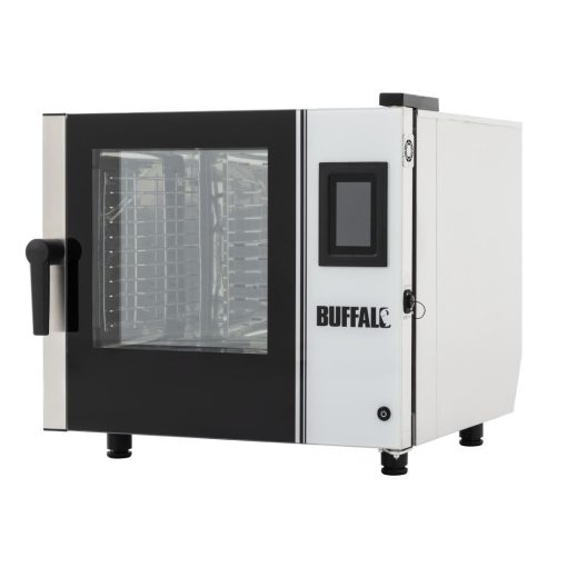 Buffalo Freestanding Smart Touchscreen Compact Combi Oven  6 x GN 1-1 with Installation Kit and Extraction Hood (SA773)