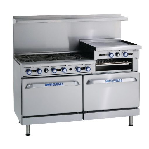 Imperial 6 Burner Natural Gas Oven Range with Griddle IR6RG24-N (CB102-N)