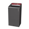 Rubbermaid Configure Recycling Bin with Plastic Recycling Label Red 87Ltr (CX964)