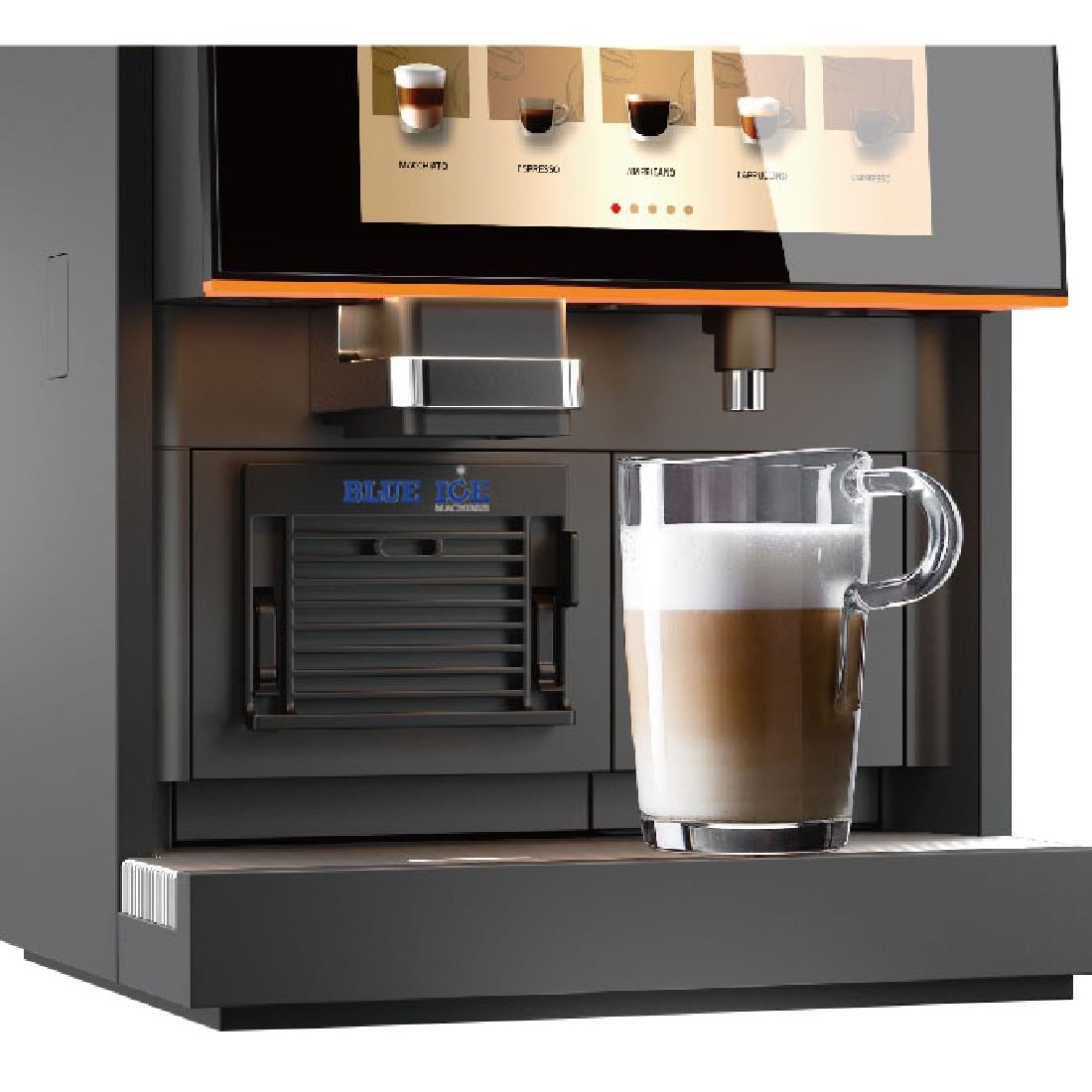 Blue Ice Azzurri Premium Pro Fully Automatic Bean to Cup Coffee Machine (CZ949)