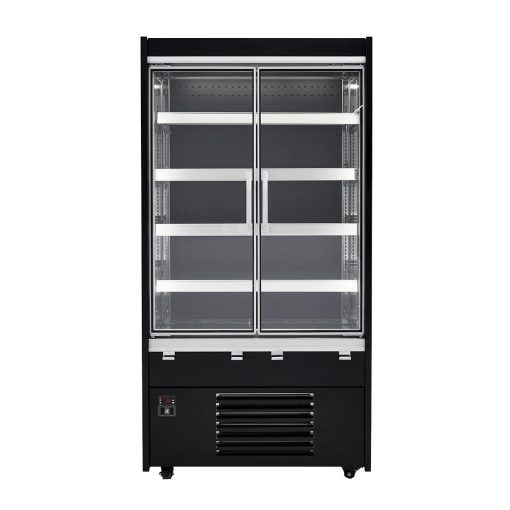 Victor Maxiline 1000mm MAXI100-VD-ST-P-GY Slimline Multideck with Doors (CZ978)