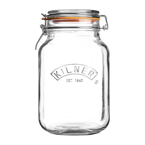 Kilner Square Clip Top Jar 1-5Ltr Pack 4          (DX963)